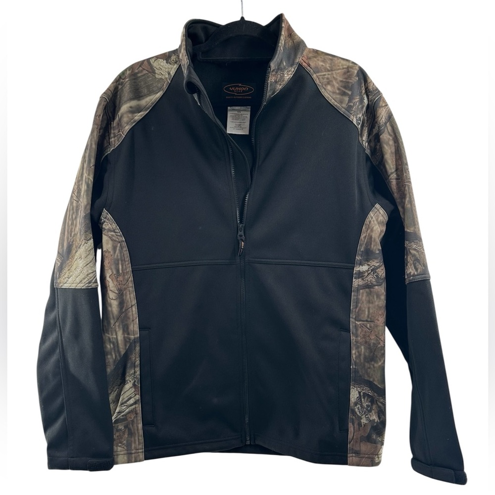 Yukon Gear Mossy Oak Camo Print Fleece Lined Full Zip Jacket Men's Size Medium